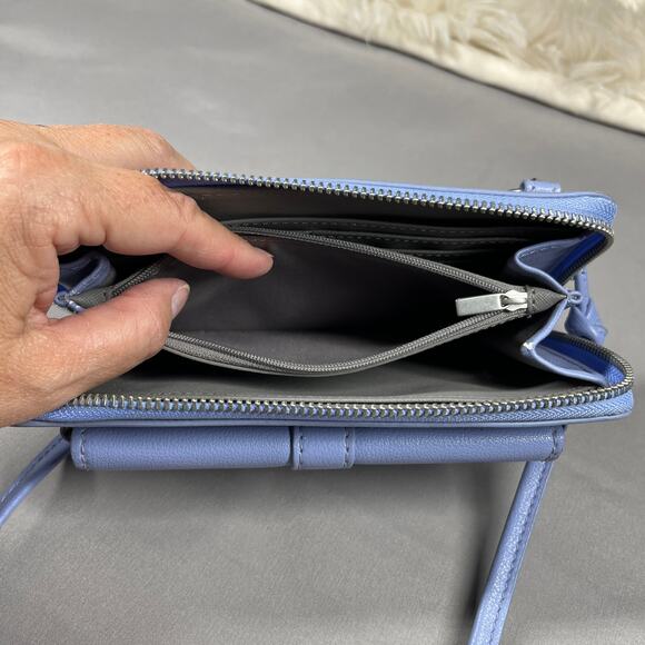 Fossil Faye String Wallet Crossbody Lavender with Removable Crossbody Strap - Picture 12 of 15